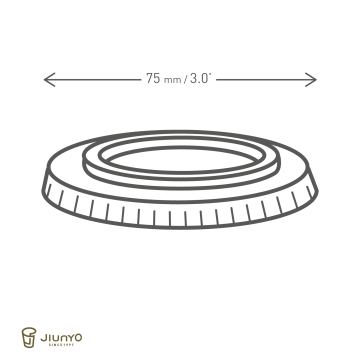PET Portion Cup Lid J-62/J-75
