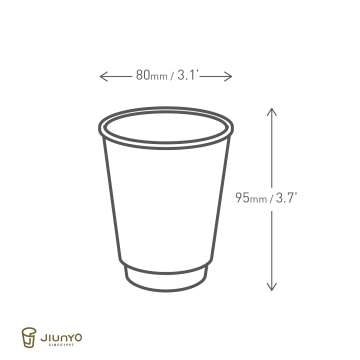 8oz(80) Double-wall Paper Hot Cup JY-8ozLDW