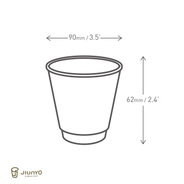 8oz(90) Double-wall Paper Hot Cup JY-8oz90DW