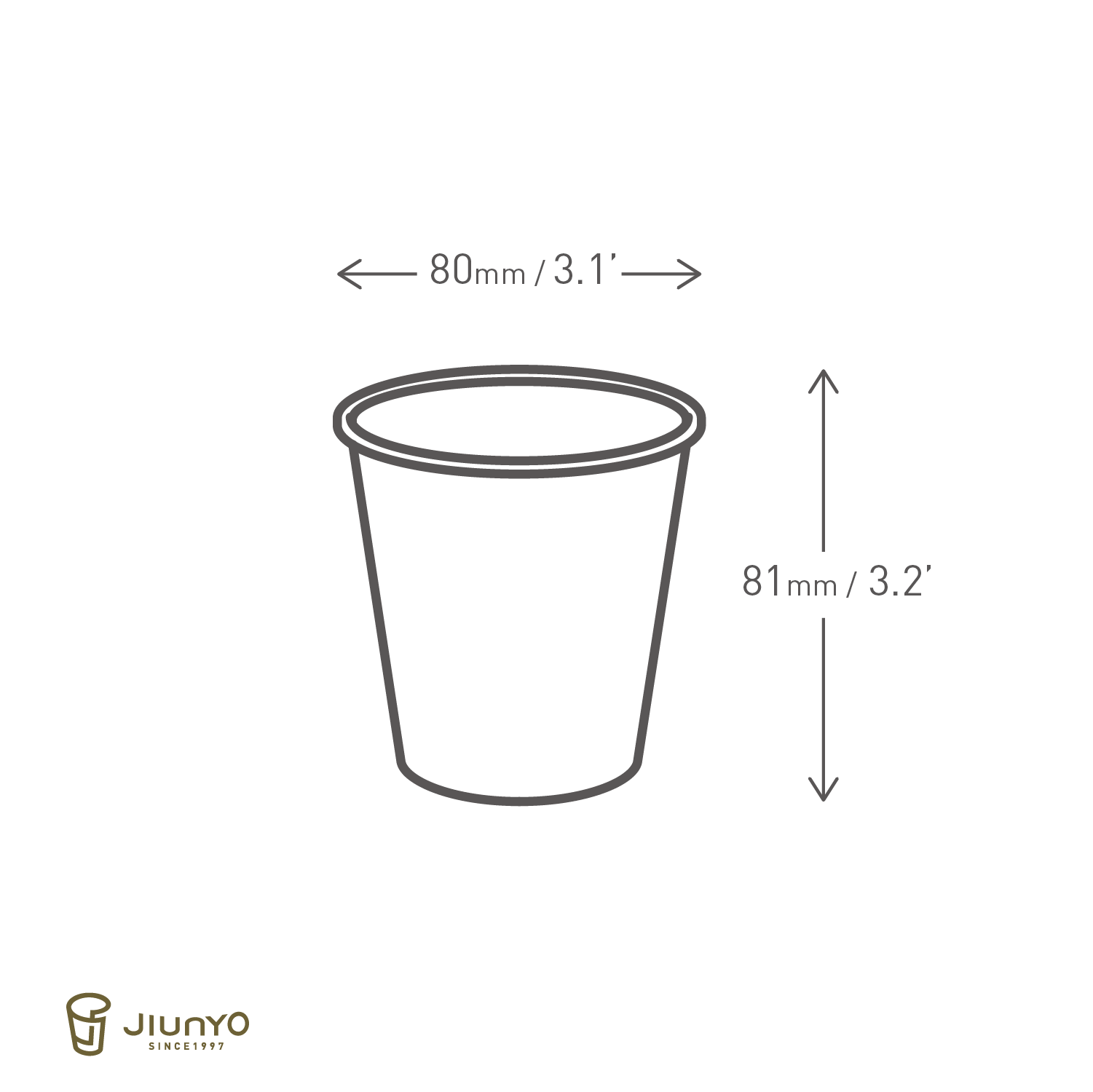 6oz PLA Paper Coffee Cup JY-6ozL