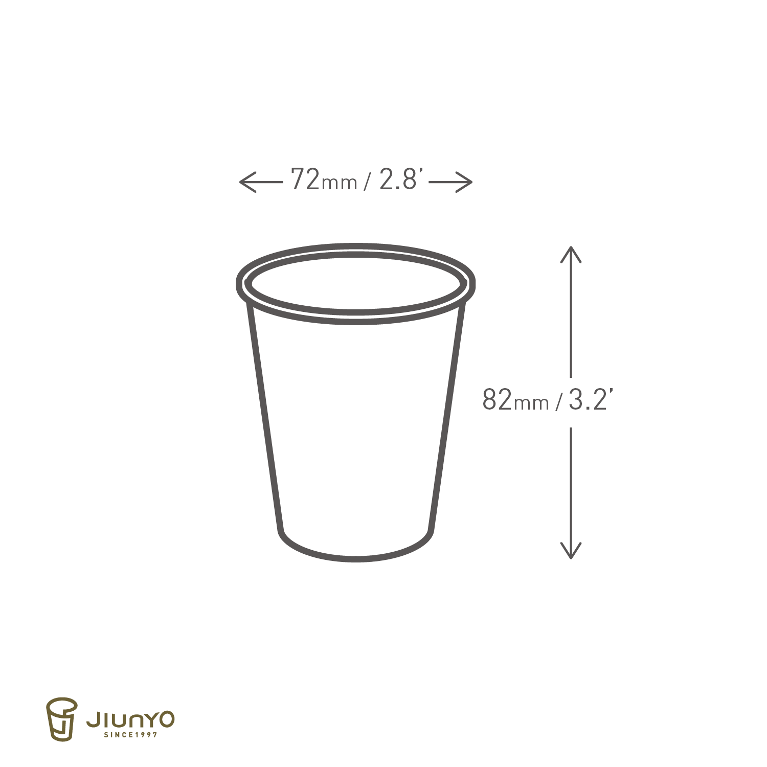 7oz PLA Paper Coffee Cup JY-7oz(205cc)