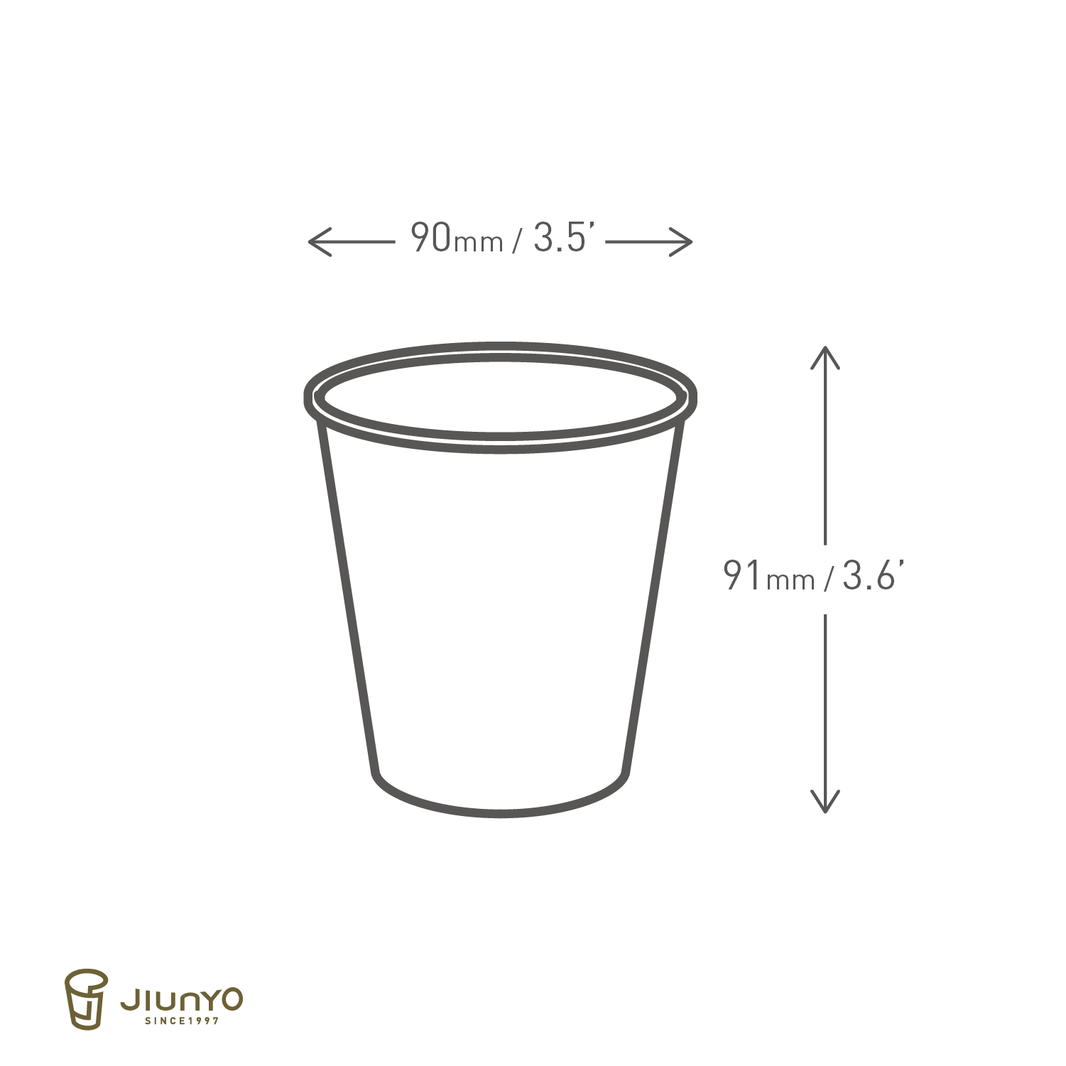 10oz PLA Paper Coffee Cup JY-10ozA