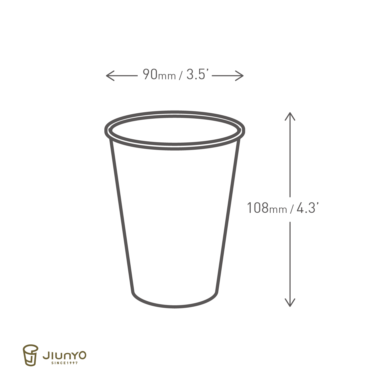 12oz PLA Paper Coffee Cup JY-12ozA1