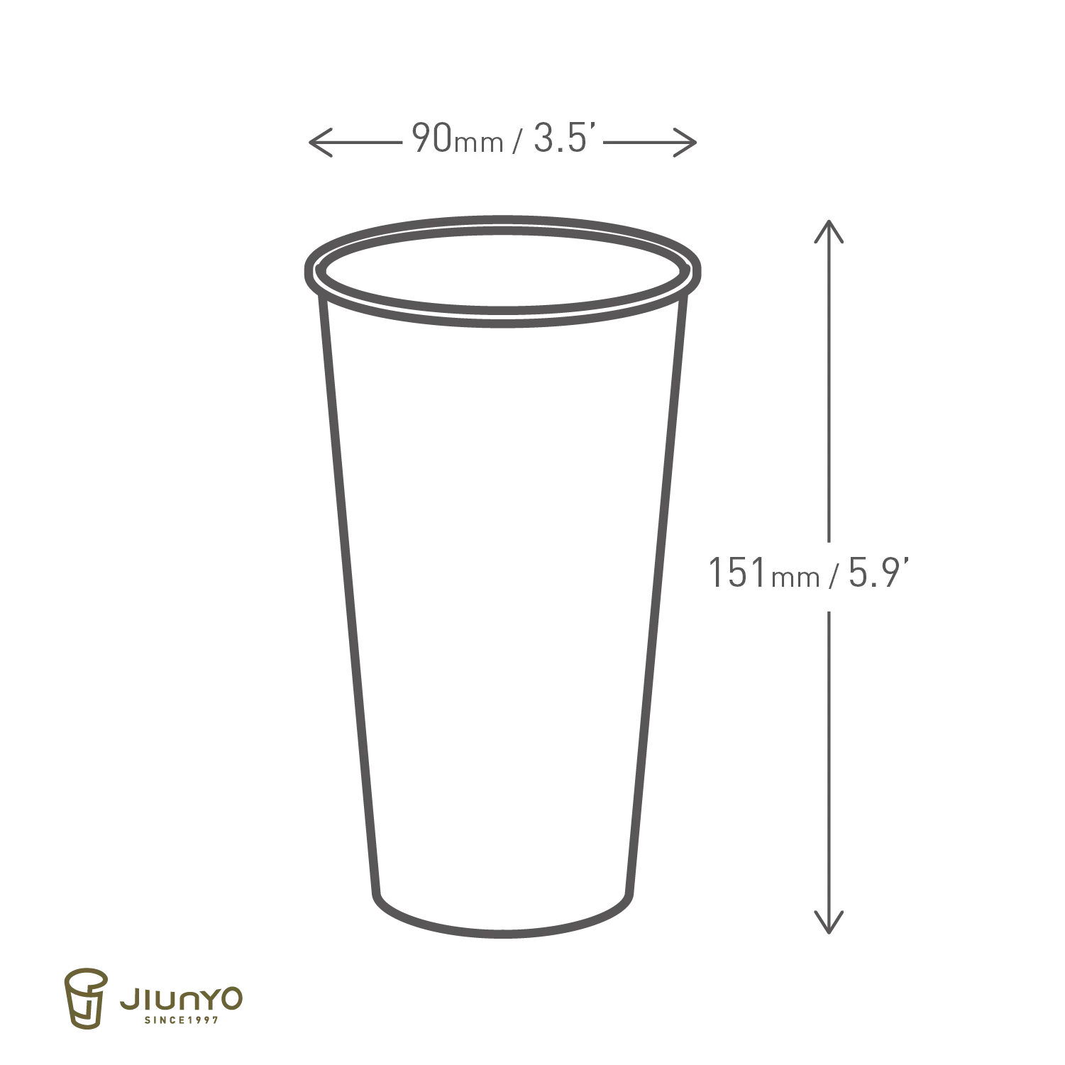 20oz PLA Paper Coffee Cup JY-20oz