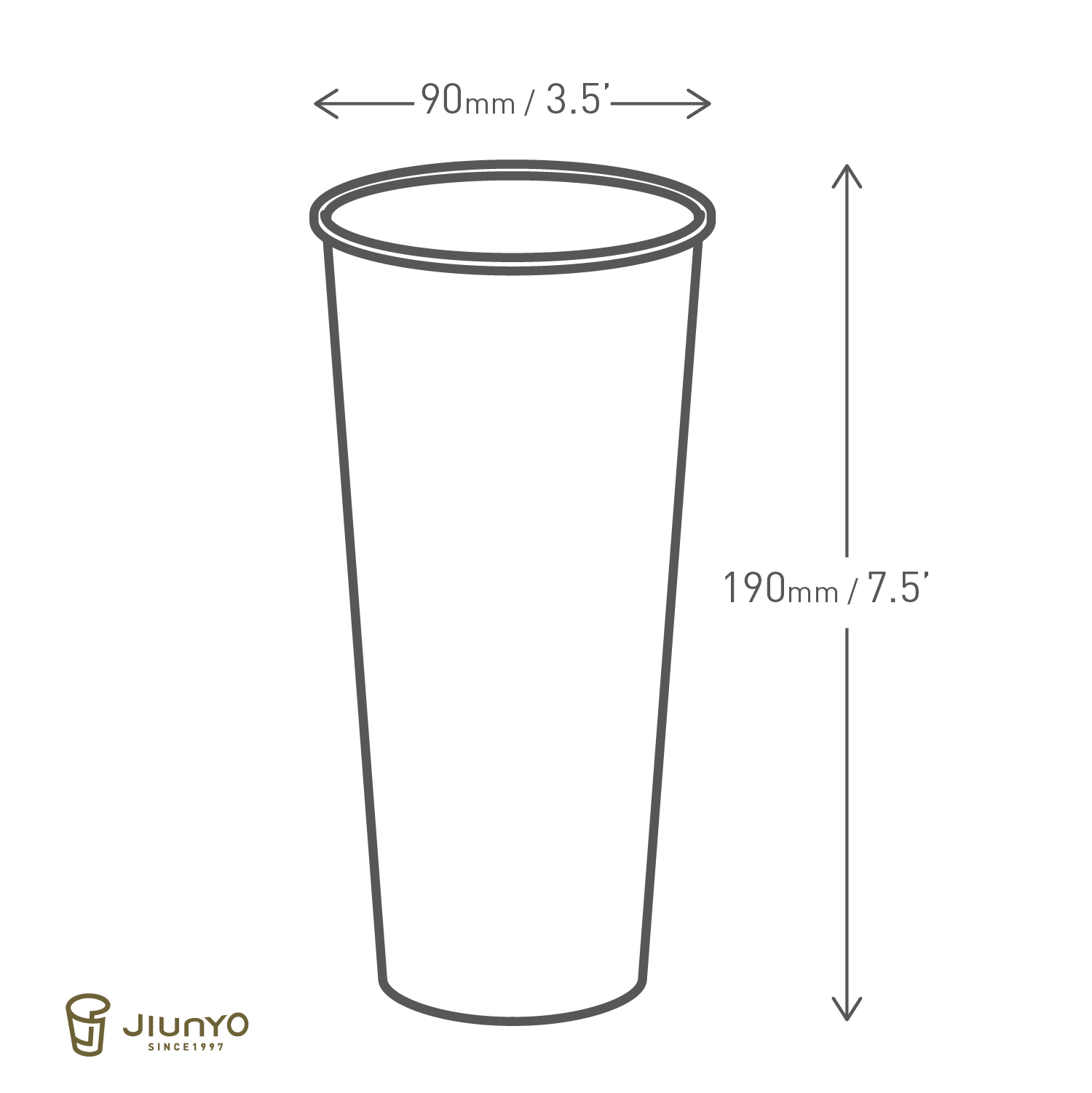 24oz PLA Paper Coffee Cup JY-24ozA