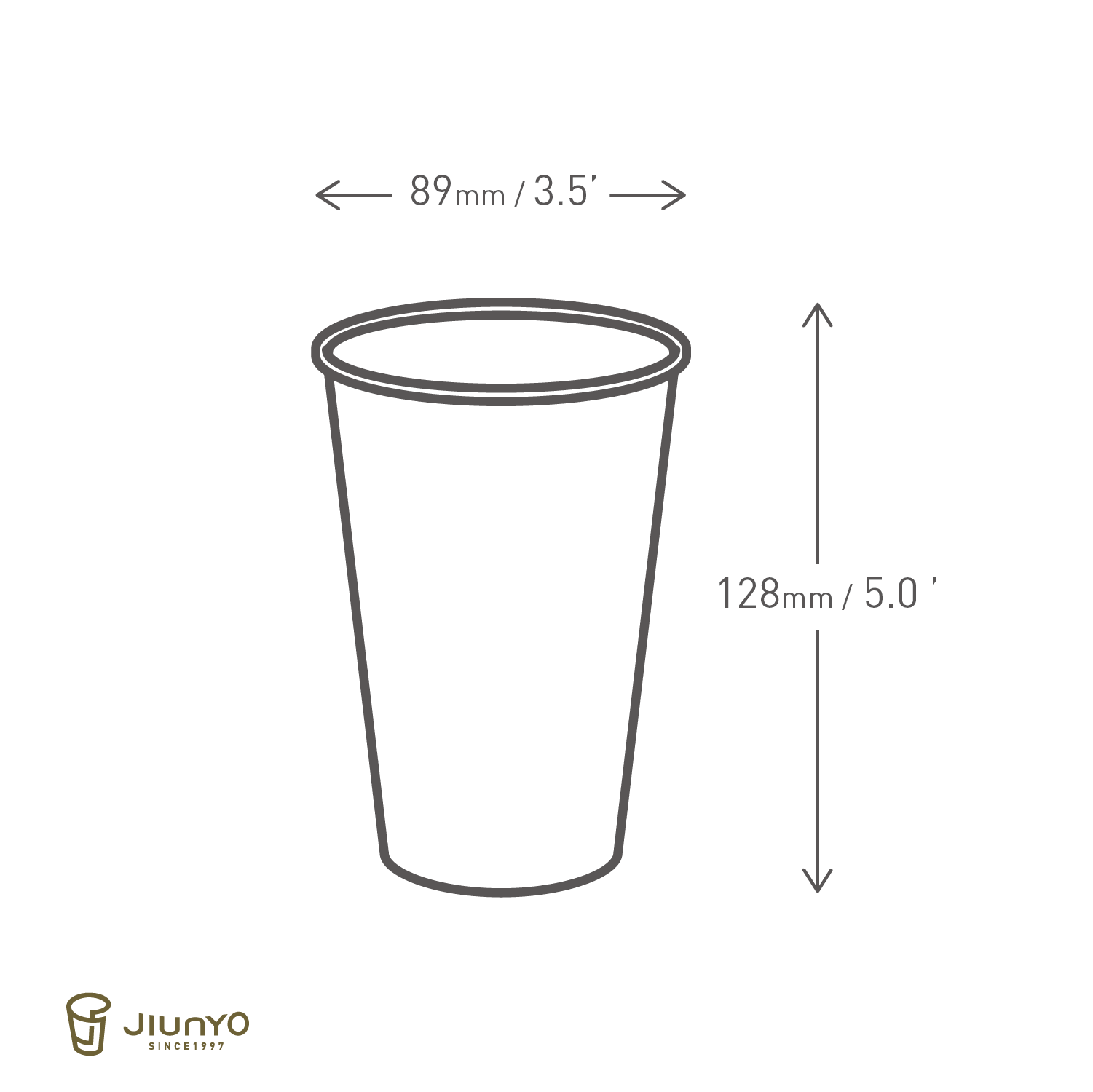 16oz Compostable Cold Drink Cup JY-500cc