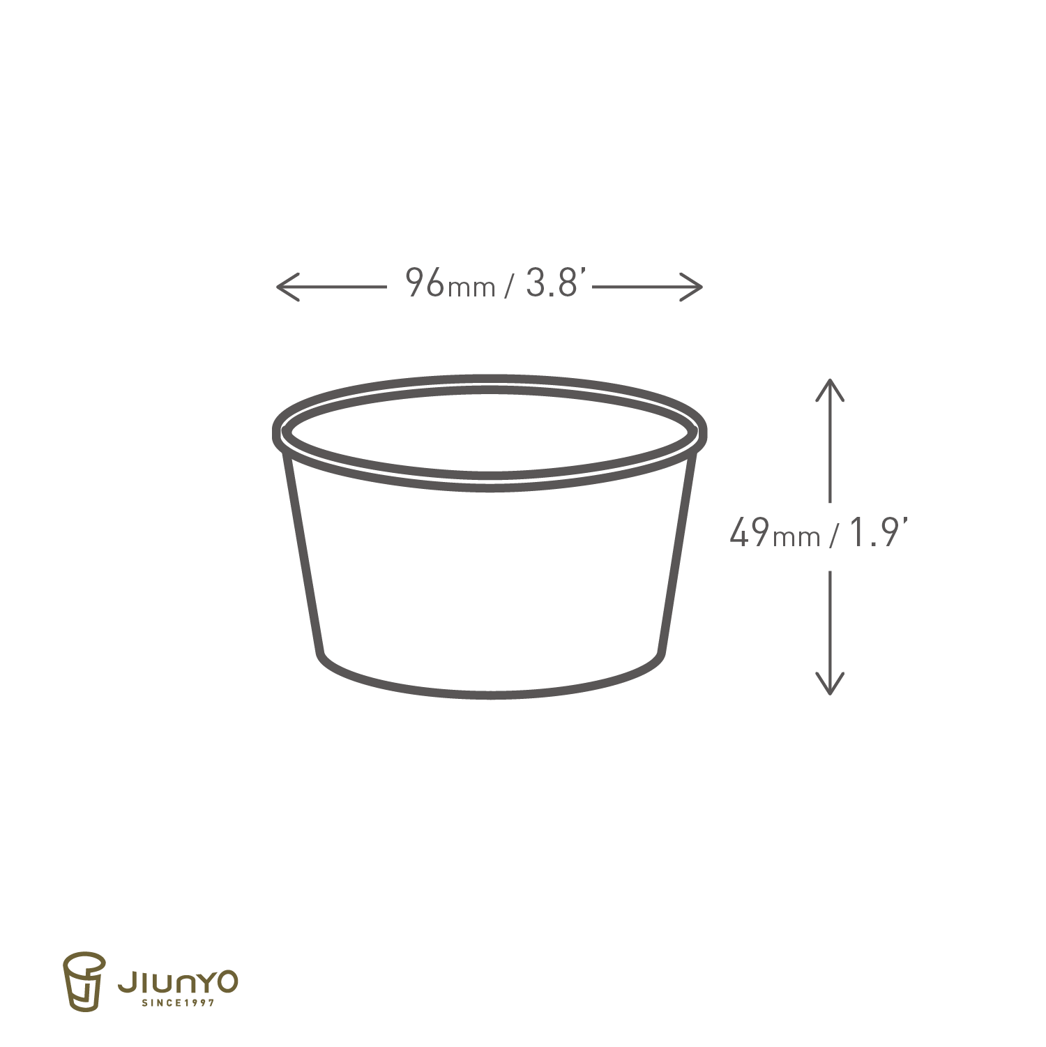 6oz(96) Paper Soup Cup JY-6ozE