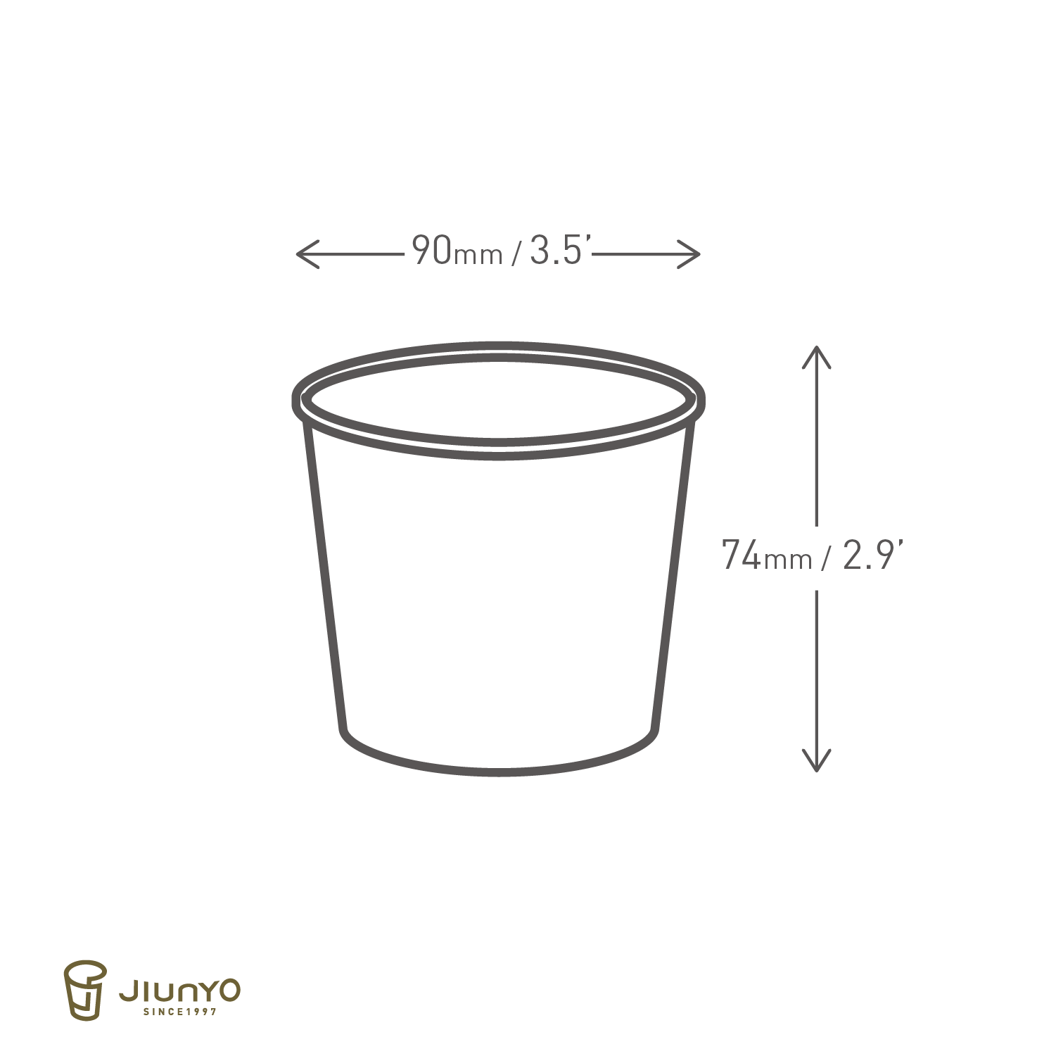 10oz(90) Paper Soup Cup JY-320ccA