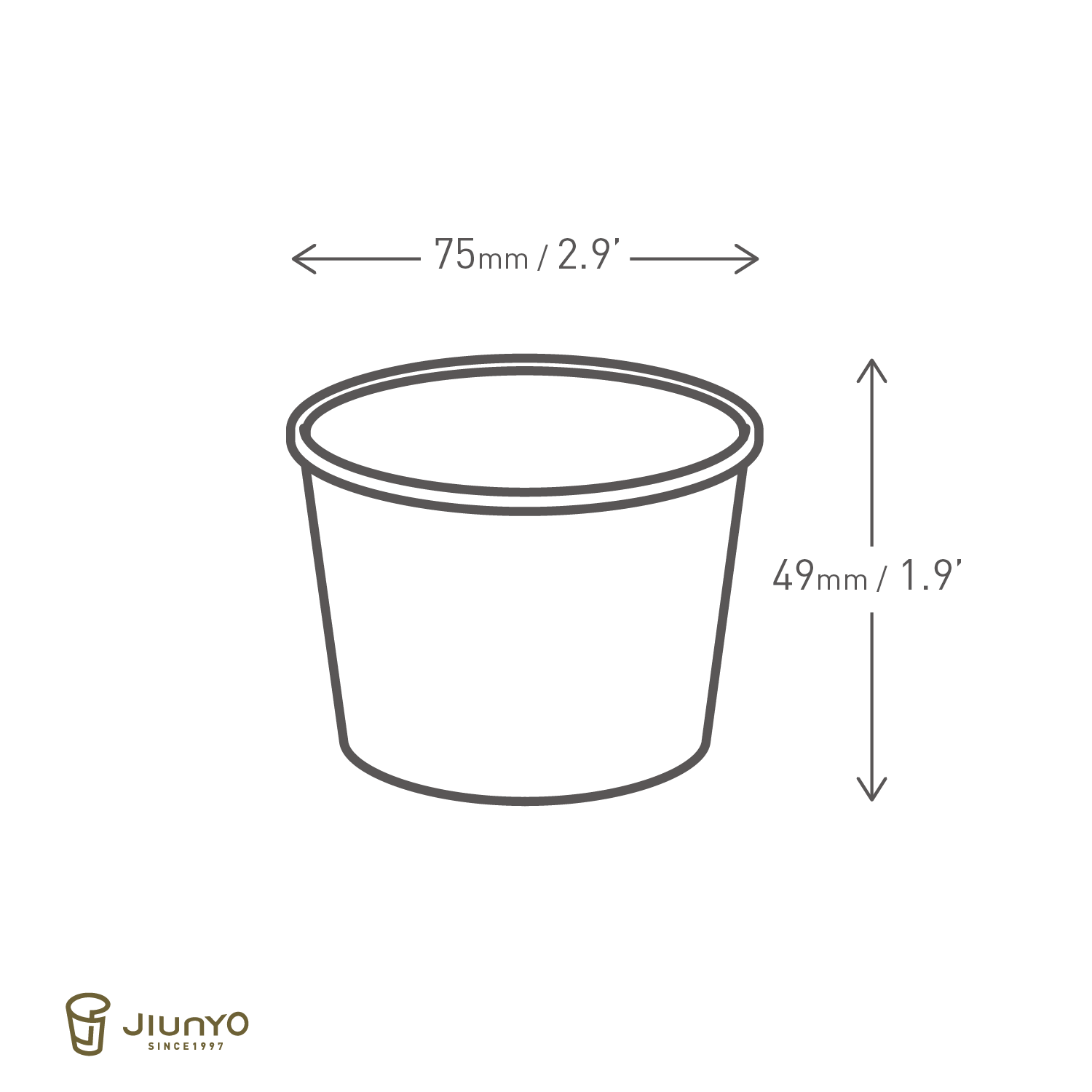 4oz(75) Paper Food Container JY-4ozY