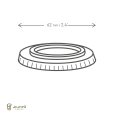 PET LIDS (62mm)